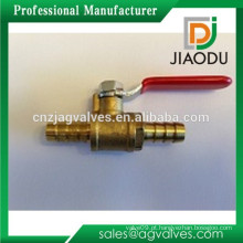 3/8 &quot;Latão Barb x Barb Ball Valve LEAD Grátis